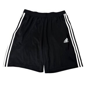 Adidas Men's Designed 2 Move 3-Stripes Primblue Shorts Black White Size L